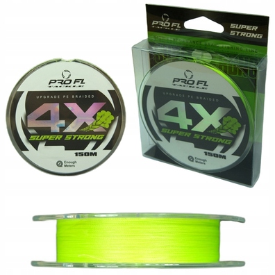 fluo PLECIONKA Super Strong PRO FL 4X 150m 4 SPLOTOWA zielona 0,20mm 12,7kg