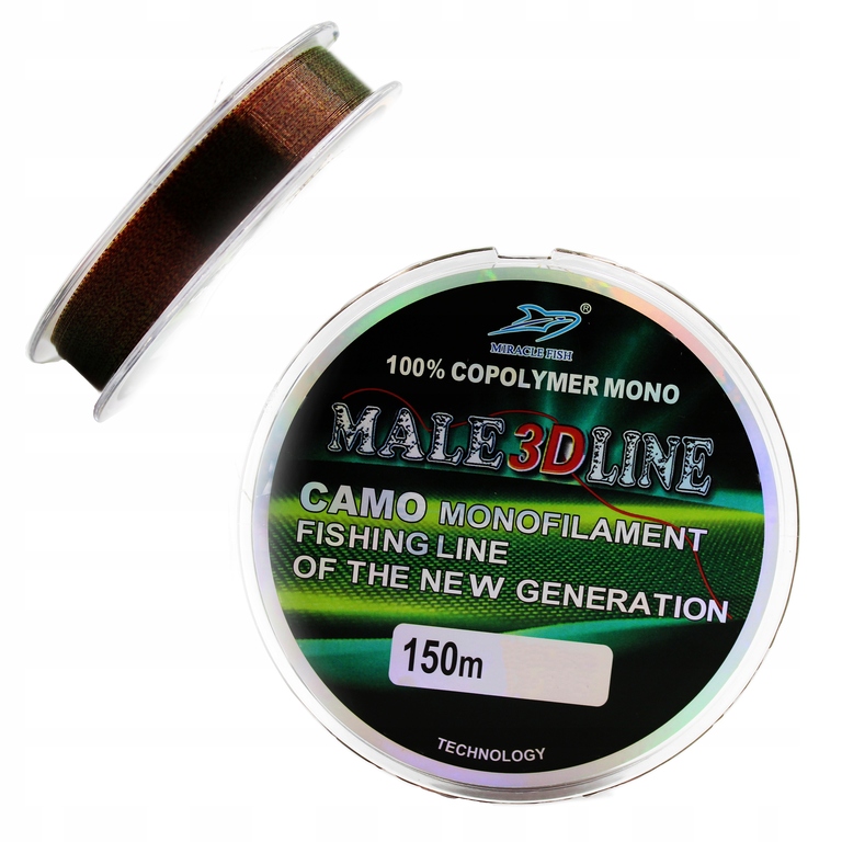 tonąca ŻYŁKA FL 150m 4,45kg 0,14mm CAMOUFLAGE (4)
