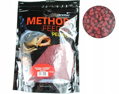 PELLET 2mm method feeder JAXON truskawka 500g