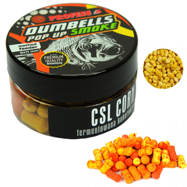 DUMBELLS POP UP PROFESS SMOKE FLUO Ferm. Kukurydza (1)