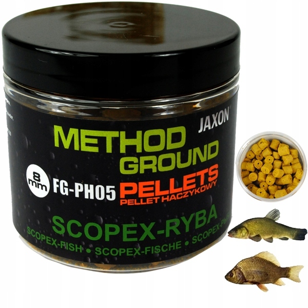 PELLET HACZYKOWY 8mm method JAXON scopex ryba 100g (1)